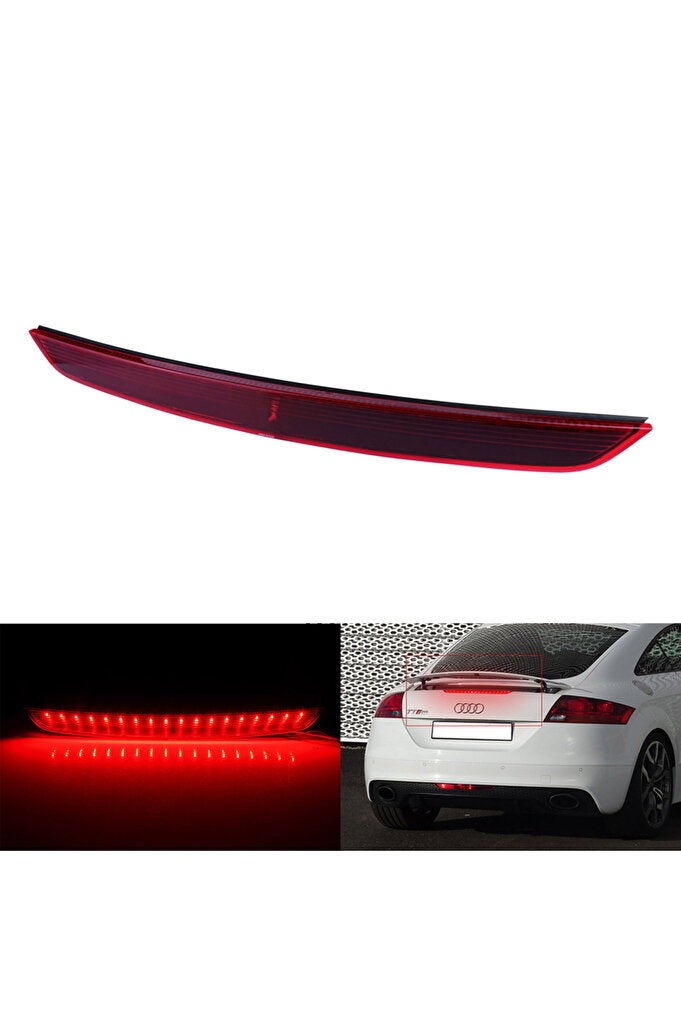 ريحني LED عدسة حمراء LED ثالث إضافية لتثبيت الفرامل عالية المستوى لأودي TT 8J MK2 2006-2014 - Image 1