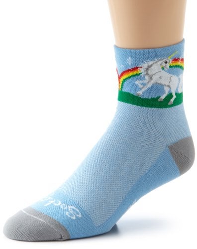 SockGuy, Men's Unicorn Socks, 3-Inch Cuff Height - Large/X-Large, Multi-Colored. - Image 3