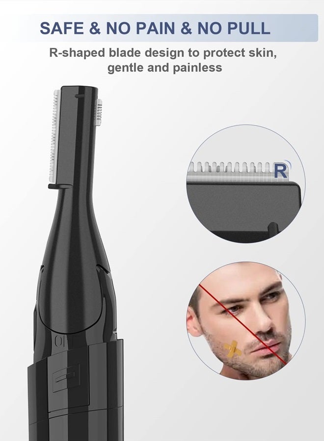 GAERUO Electric Eyebrow Trimmer, Painless Portable Eyebrow Shaper Trimmer Kit for Women Men, Eyebrow Hair Trimmer with Battery for Face Lips Armpit Leg Body - Image 5