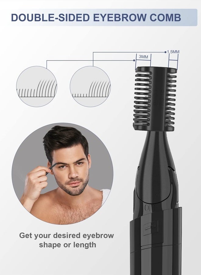 GAERUO Electric Eyebrow Trimmer, Painless Portable Eyebrow Shaper Trimmer Kit for Women Men, Eyebrow Hair Trimmer with Battery for Face Lips Armpit Leg Body - Image 4