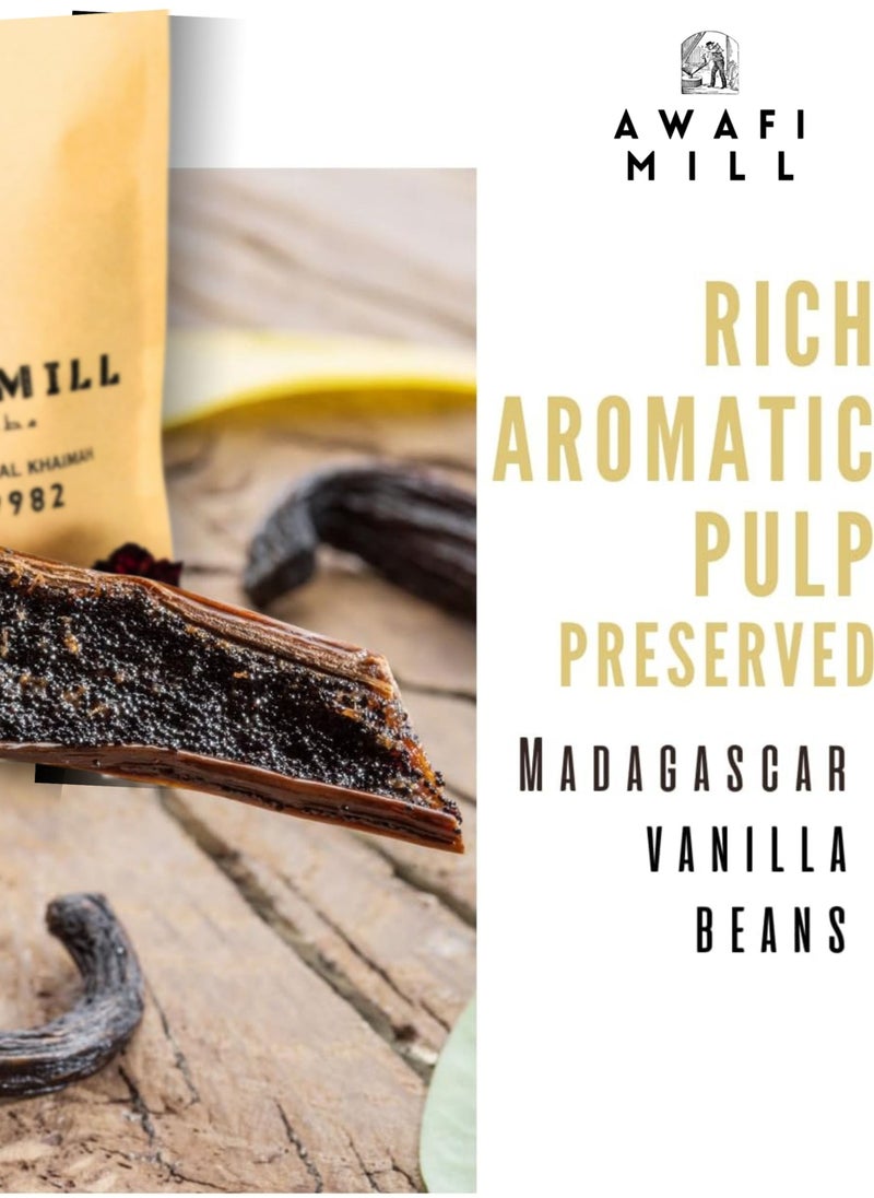 Awafi Mill - Madagascar Vanilla Beans | Madagascan Vanilla Beans | Vanilla Bean Pods | Gourmet | High-Quality Vanilla | 100% Natural Vanilla Beans - Image 1