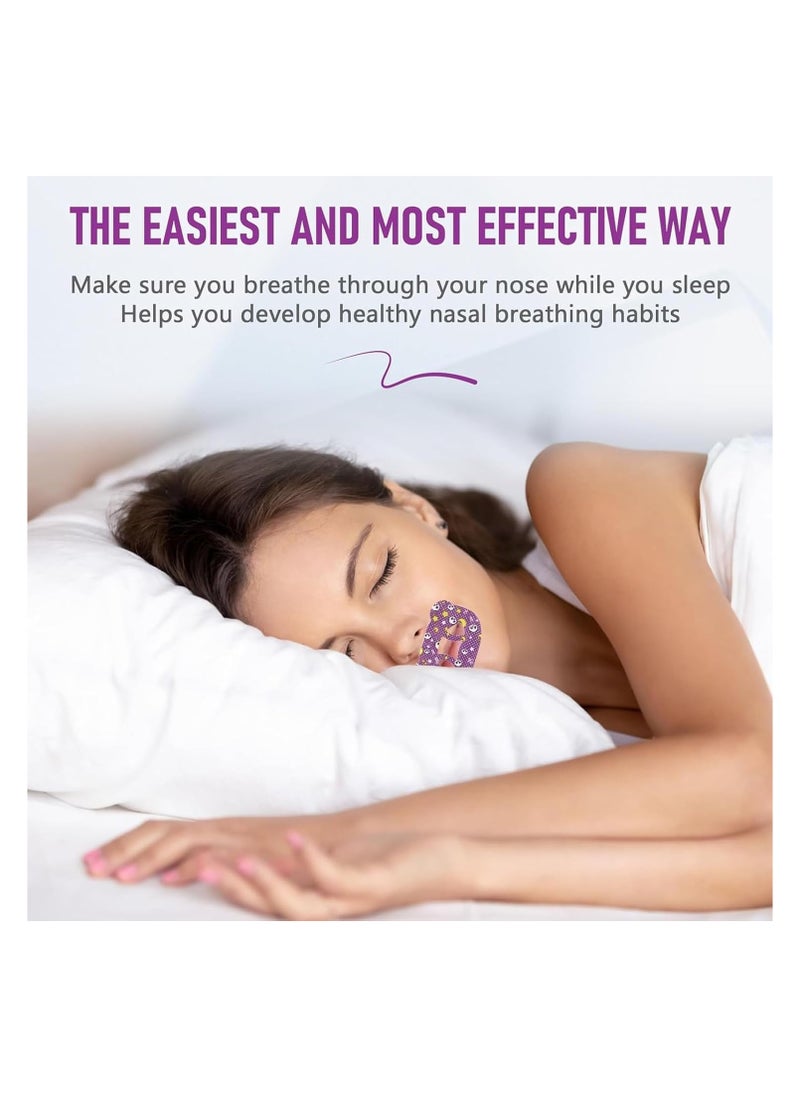 VIUAUAX Sleep Strips,Mouth Belt For Sleeping,Advanced Gentle Mouth Tape For Nose Breathing,For Nighttime Sleeping Mouth Breathing And Loud Snoring For Snoring Women And Men.(30Pcs)Teenagers mouth breathing corrective stickers, home sleep anti-open mouth  - Image 3