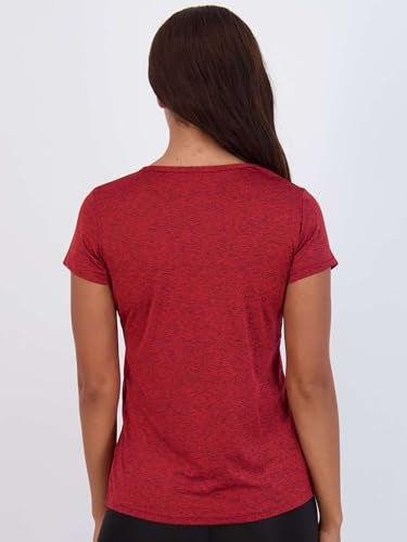 REALESSENTIALS Real Essentials 5 Pack: Women's Dry Fit Short Sleeve V Neck Workout Top - Fitness Pilates Gym Athletic Yoga T-Shirt (Plus Available), Set 3, XXL - Image 4