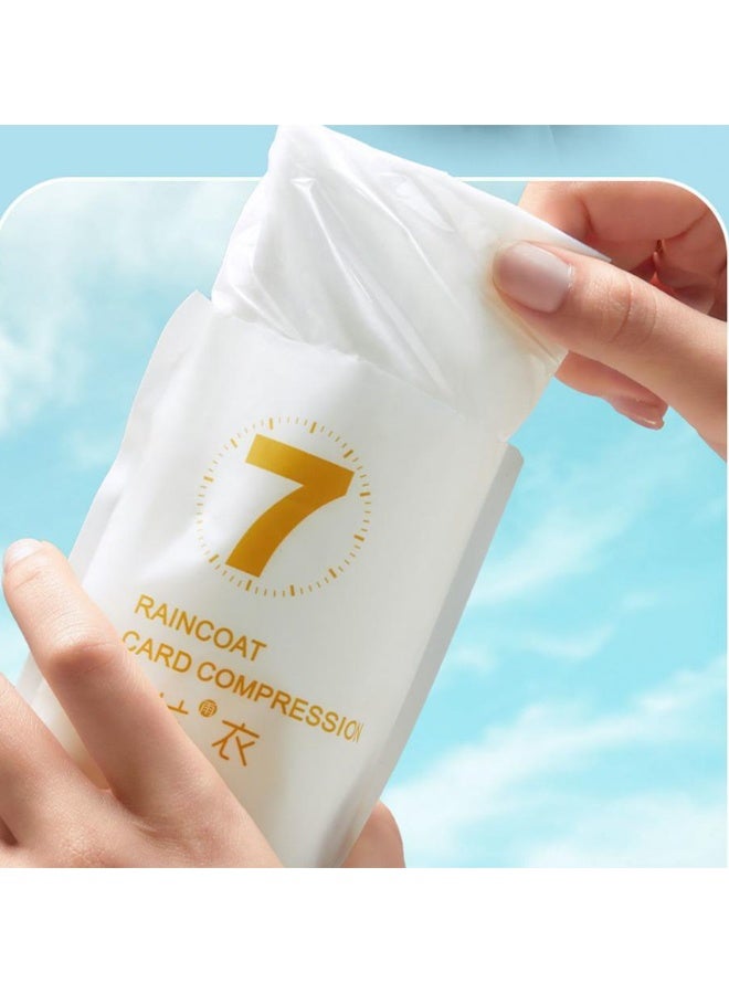 طقم عائلي من المعطف القابل للتصرف مكون من 7 عبوات ، معطف للبالغين ، مستلزمات سفر ، ضروري للمشي لمسافات طويلة والتسلق ، معطف واق من المطر في حالات الطوارئ ، للرجال والنساء - Image 3