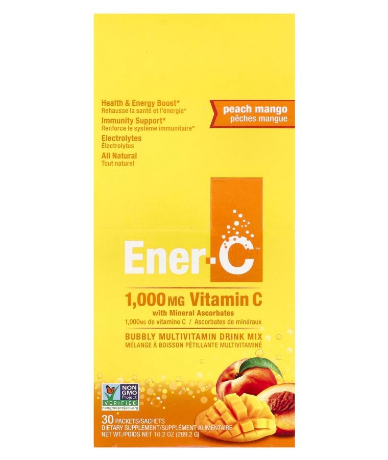 Bubbly Multivitamin Drink Mix Peach Mango 30 Packets 0.3 oz (9.64 g) Each