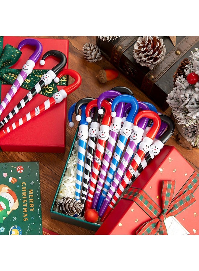 FFNIU 36 Pcs Christmas Pens, Christmas Snowman Ballpoint Pens for Kids, Snowman Umbrella Cane Pen for School Boys and Girls Office Supplies - Image 5