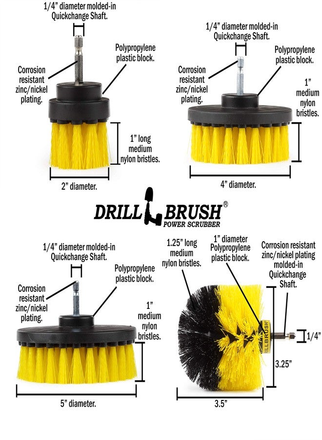 Drillbrush Drill Brush Power Scrubber Attachment Set for Bathroom, Toilet, Tile, Floor, Shower, Bath Tub - Rotary Shower Cleaner Brush for Cordless Drill - Spin Cleaning Bathroom Accessories Set by Drillbrush - Image 5