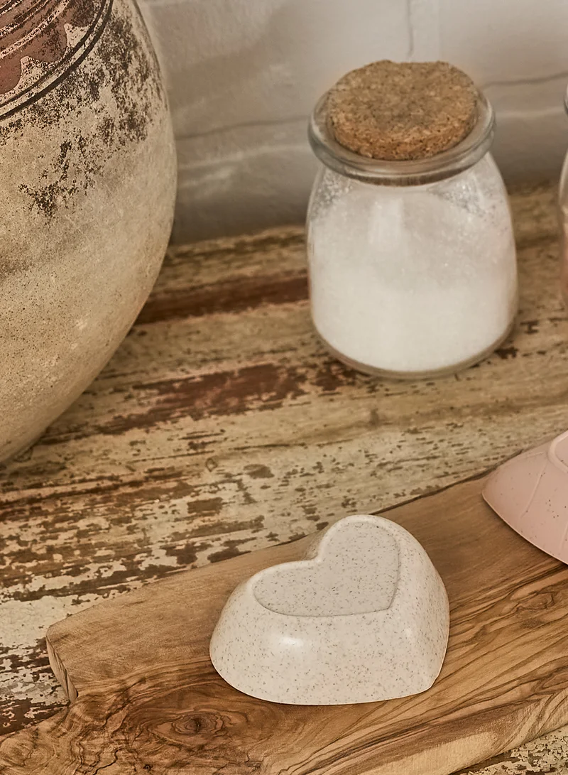 Pink Cactus Heart Shape Bowl