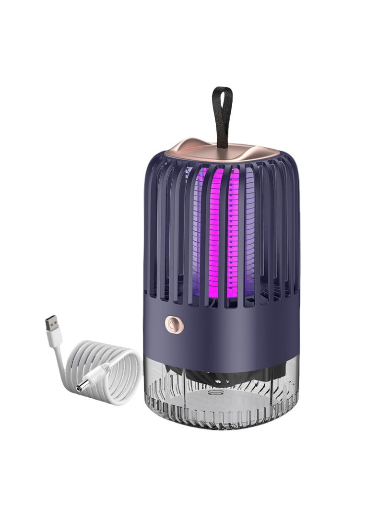 Bluejw Mosquito Lamp Fan, Suction Fly Lamp, Electric Shock Mosquito Killer, Mosquito Repellent Artifact, Portable Insect Fly Trap, Fly Zapper for Home, Backyard, Patio, Camping (Blue)  - Image 5