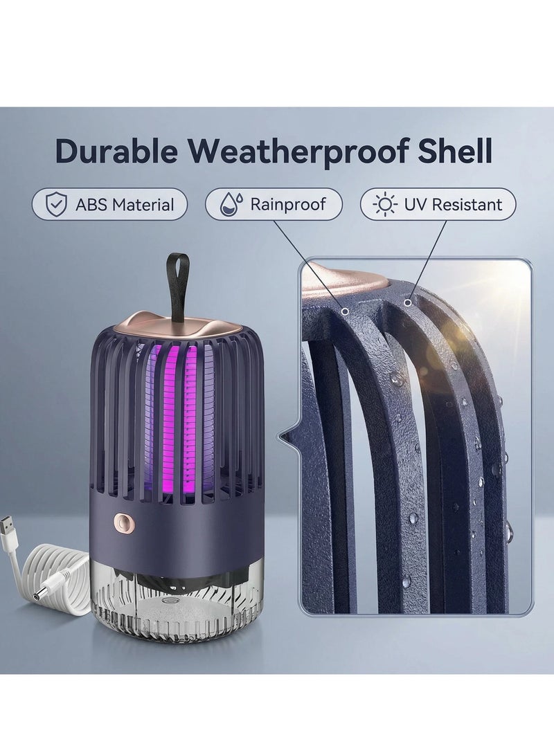 الأزرق جي دبليو قاتل إلكتروني محمول قابل لإعادة الشحن، قوي، يعمل بالأشعة فوق البنفسجية، قاتل للحشرات والدبابير، مناسب للمنزل والفناء والتخييم - Image 5