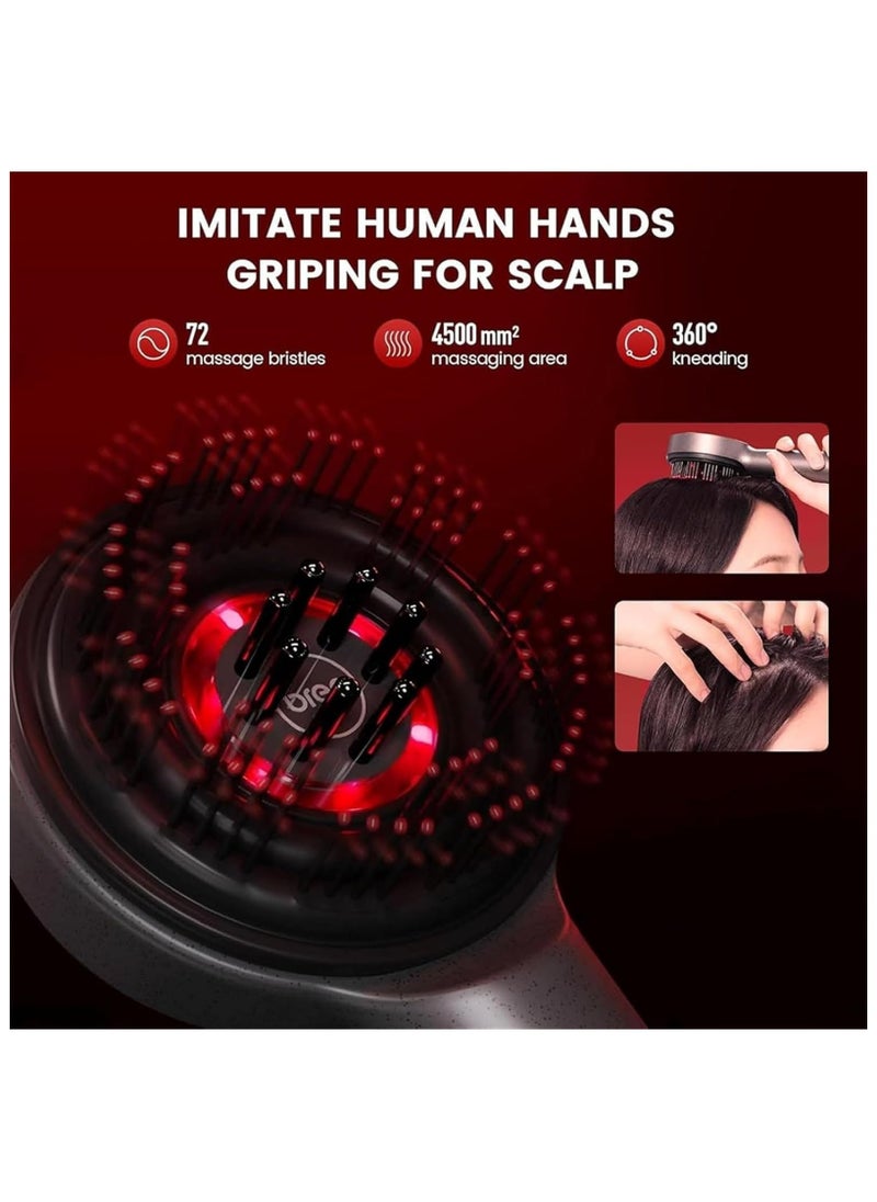 ASIV Electric Microcurrent Massage Comb Portable Hair Follicles Comb Scalp Oil Applicator Head Massager Hair Growth Anti Loss Care (Black) - Image 3