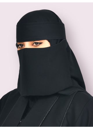 2 x 1.5cm Elastic Midi Niqab 9 Inch Reinforced - Tagless women's niqab with soft, high-quality fabric, comfortable and light on the skin, slip-resistant, washable, perfect for everyday and special occasions - pzsku/ZD321789CDA9927670E94Z/45/1750463947/67a178e4-2e0a-412a-9ab9-6e3b918658c8