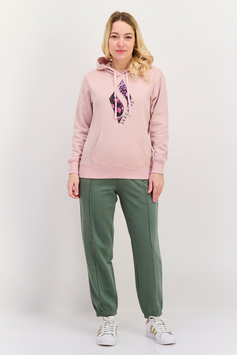 SKECHERS Women Sportswear Fit Long Sleeves Outdoor Hoodie, Light Pink  - Image 4