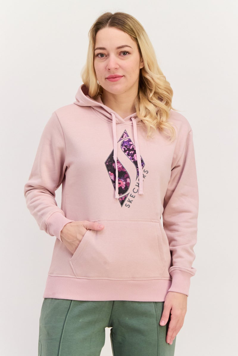 SKECHERS Women Sportswear Fit Long Sleeves Outdoor Hoodie, Light Pink  - Image 1