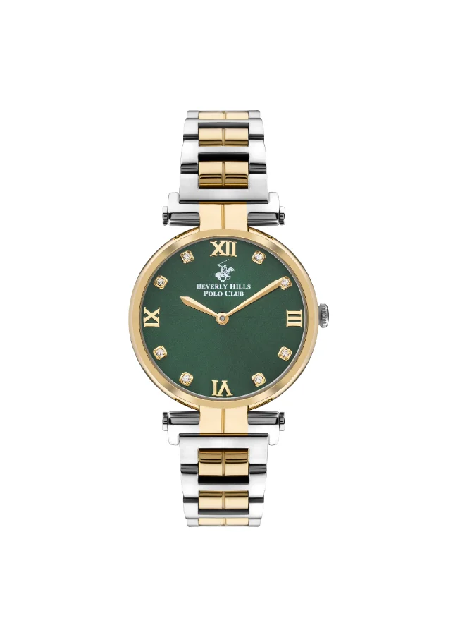 BEVERLY HILLS POLO CLUB BEVERLY HILLS POLO CLUB Women's Analog Green Dial Watch - BP3382X.270