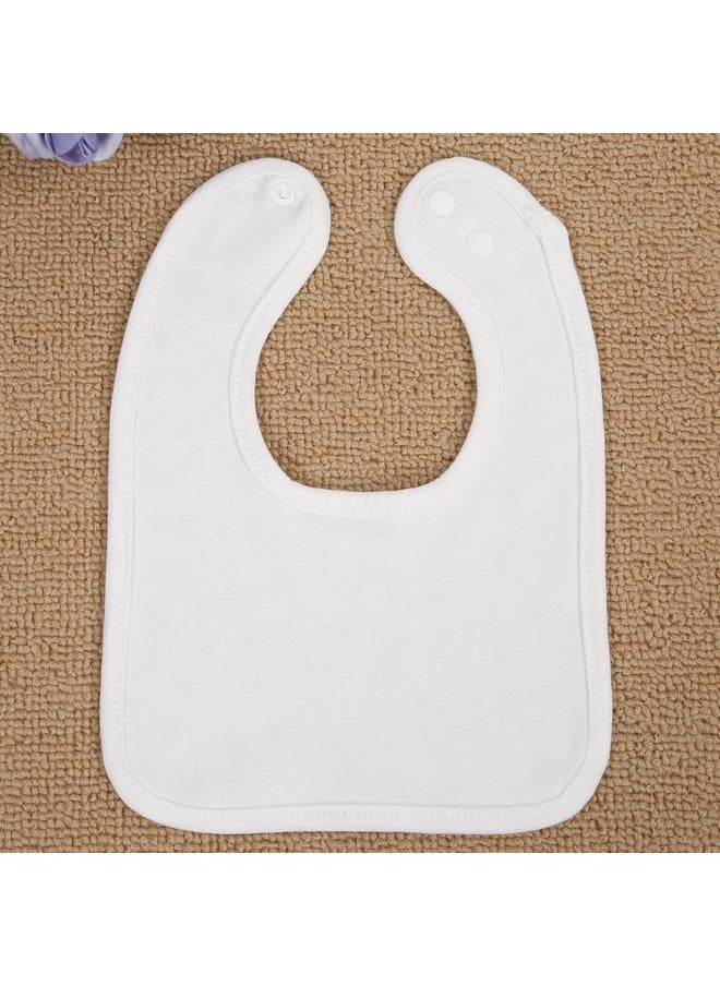 Thoraya Cotton Bibs Newborn Baby Toddler Bib Burp Cloth Soft Snap Bib(Cherry)  - Image 5