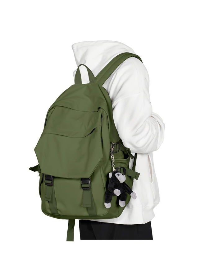 coowoz Lightweight School Bag College Laptop Backpack for Men Women Travel bag High School Middle Bookbag for Boy Girls, C-green, Daypack Backpacks - Image 1