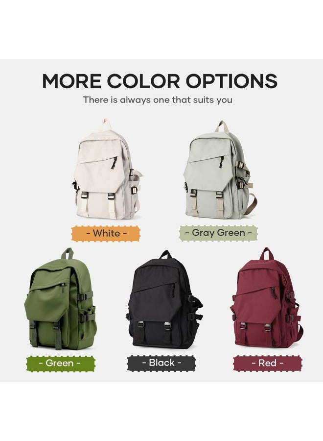 coowoz Lightweight School Bag College Laptop Backpack for Men Women Travel bag High School Middle Bookbag for Boy Girls, C-green, Daypack Backpacks - Image 5
