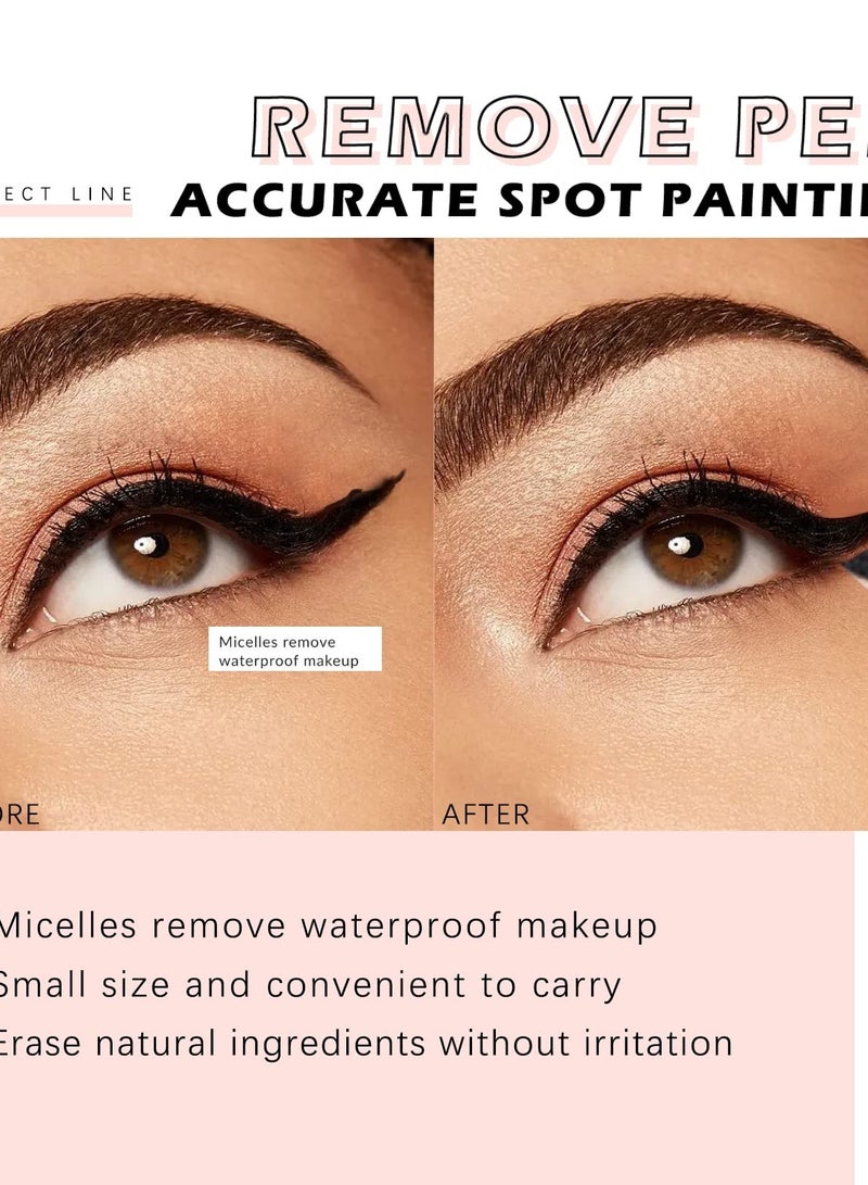 Zikra 2Pcs Makeup Remover Pen, Quick Fix Mistakes with Ease, Corrector Pen for Eyes, Lips, Face - Includes 3 Replacement Heads for Precision Makeup Erasing. - Image 2