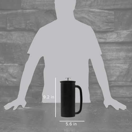 ESPRO P7 French Press Coffee Maker - Double-Walled Stainless Steel Insulated with Micro-Filter, 18 Ounces, Matte Black - Image 2