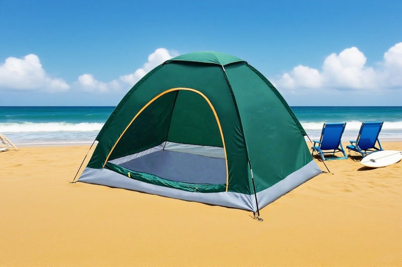 Wind Tour Tent for Camping - Lightweight Backpacking Tent with Rain Fly, Waterproof & Windproof, Easy Setup, Portable Carry Bag - for Hiking, Beach, Outdoor Adventures (Green) - Image 3