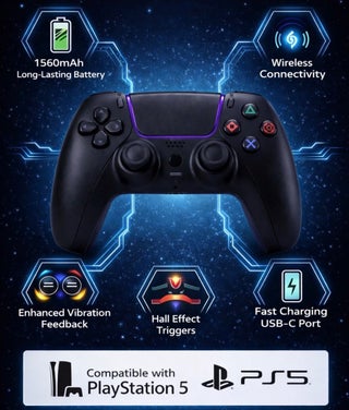 PS5 DualSense Wireless Controller for PlayStation 5 – Adaptive Triggers, Haptic Feedback, Long Battery Life, Built-in Mic & Precision Control - view 4