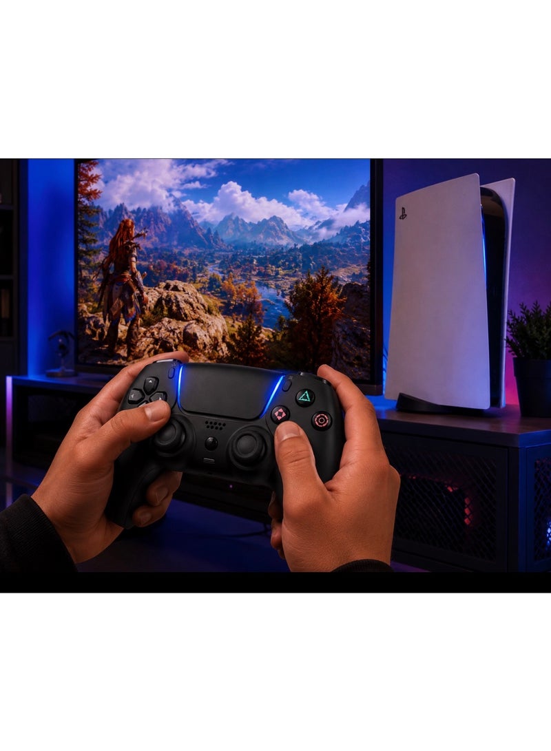 فريق كيان 5 فاب يد PS5 دوال سينس اللاسلكية لبلايستيشن 5 – Adaptive Triggers، Haptic Feedback، بطارية تدوم طويلًا، ميكروفون مدمج وتحكم دقيق - Image 4