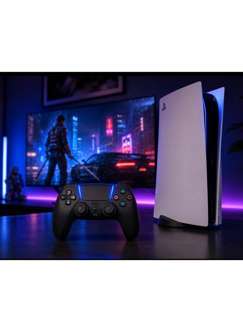 فريق كيان 5 فاب يد PS5 دوال سينس اللاسلكية لبلايستيشن 5 – Adaptive Triggers، Haptic Feedback، بطارية تدوم طويلًا، ميكروفون مدمج وتحكم دقيق - Image 5