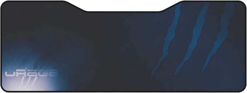 uRage Lethality 350 Speed XXL Gaming Mouse Pad 900x340mm Desk Mat Black Blue, Large Extended Mousepad 3mm Thick Non-Slip for Keyboard Mouse Combo, PTFE Safe Fabric Surface - Image 1