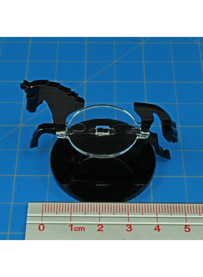 LITKO Horse Character Mount | Role Playing Games | Compatible with DND Pathfinder | (40mm Circular Base, Black) - Image 3