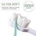 EasyHonor Extra Soft Toothbrush for Sensitive Gums Micro Fur Manual Toothbrush with 20000 Soft Floss Bristle for Pregnant Women Elderly and Gum Recessions Protect Fragile Gums 4 Pack - Image 4