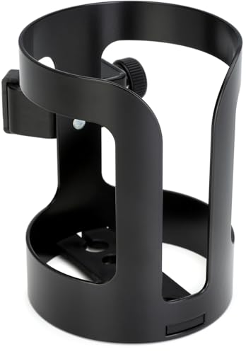 KM حامل المشروبات العالمي K&M König & Meyer 16022.000.55 - ملحق أنبوب حامل الميكروفون - يحمل الزجاجات والأكواب والكؤوس - ملحق احترافي - صنع في ألمانيا - أسود - Image 4