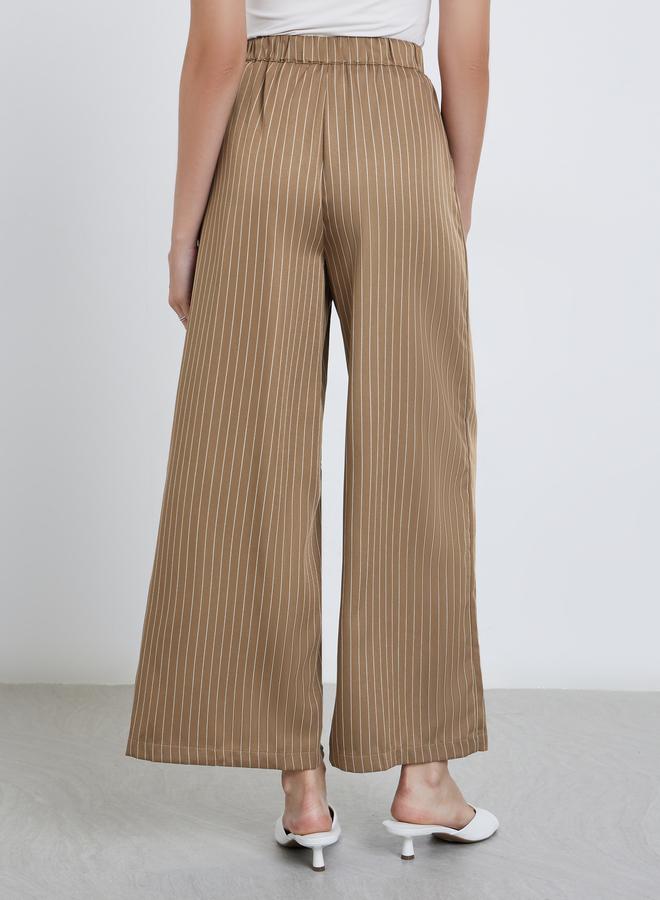 ستايلي بنطال بقصة أرجل واسعة - Image 4