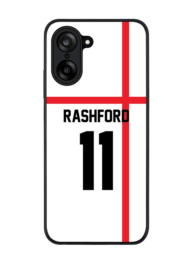Stylizedd For OnePlus Nord CE5 / Ace 5 Racing Case,Slim fit Camera Protection, Shockproof Thin Phone cover  - Football - England,  RashFord