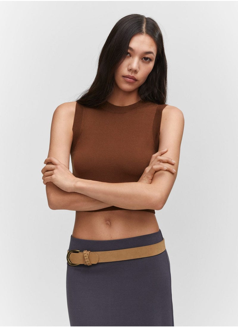 MANGO - Crew Neck T-Shirts - Image 1