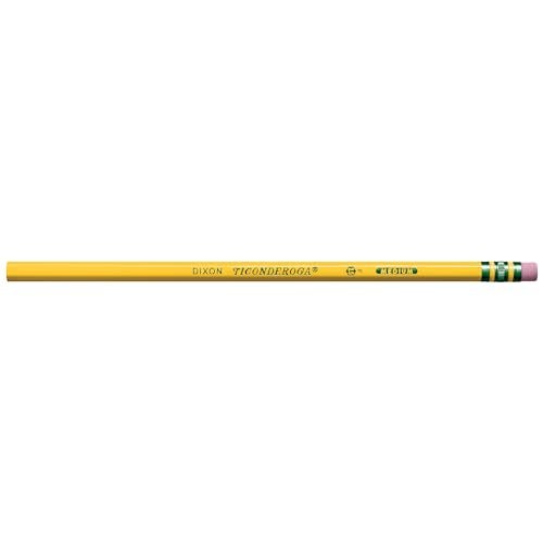 Ticonderoga Wood-Cased Pencils, Unsharpened, #2.5 F Medium, Yellow, 12 Count - Image 3