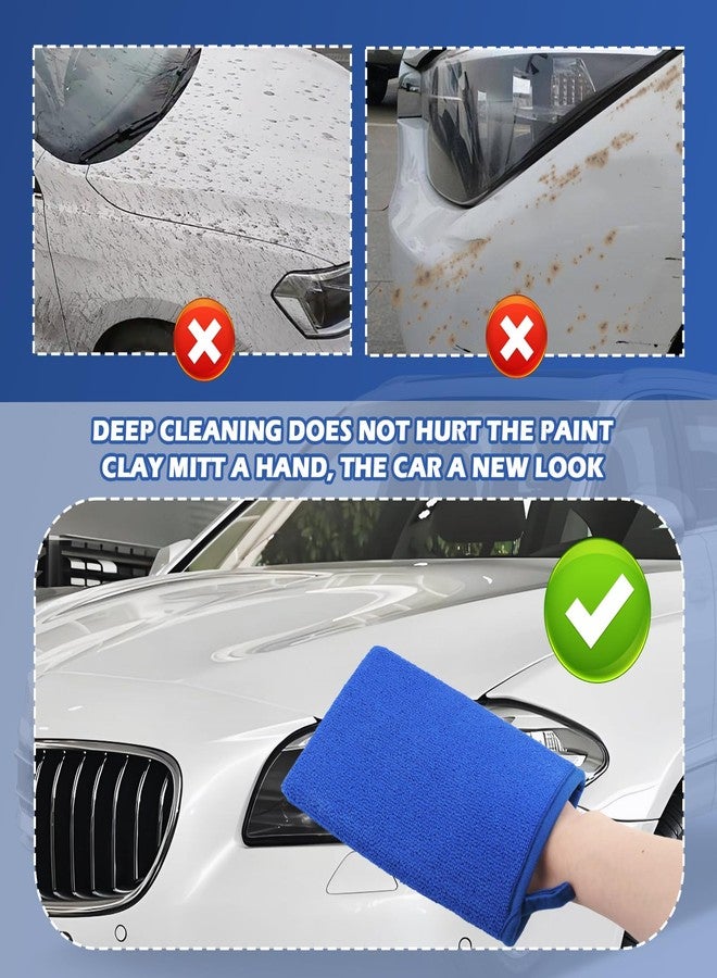 Figpade 2PCS Car Clay Mitt Auto Detailing,Soft Clay Bar Mitt for Cleaning Car Surfaces,Anti-Scratch Cars Accessories Clays Mitts for Cars Detailings to Replace Traditional Clays Bar - Image 5