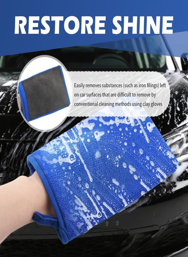 Figpade 2PCS Car Clay Mitt Auto Detailing,Soft Clay Bar Mitt for Cleaning Car Surfaces,Anti-Scratch Cars Accessories Clays Mitts for Cars Detailings to Replace Traditional Clays Bar - Image 3