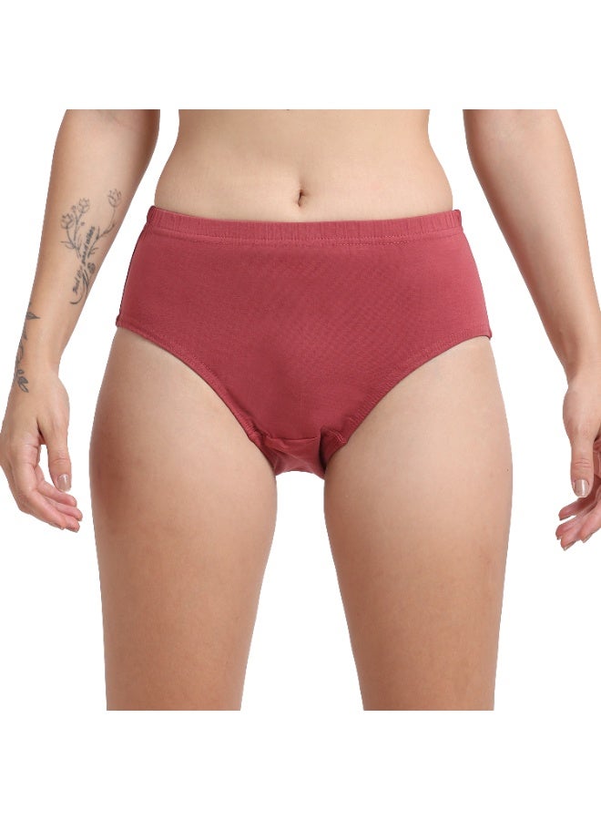 DUJE Women’s Lycra Panty IE (Inner Elastic) (1-Piece – Nude Pink) | 95% Cotton 5% Spandex | Stretchable, Breathable, Sweat-Absorbing, Anti-Bacterial & Odour-Free Everyday Comfort Innerwear - Image 1
