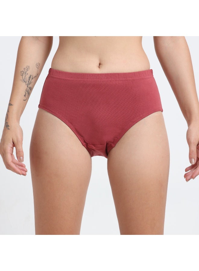 DUJE Women’s Lycra Panty IE (Inner Elastic) (1-Piece – Nude Pink) | 95% Cotton 5% Spandex | Stretchable, Breathable, Sweat-Absorbing, Anti-Bacterial & Odour-Free Everyday Comfort Innerwear - Image 2