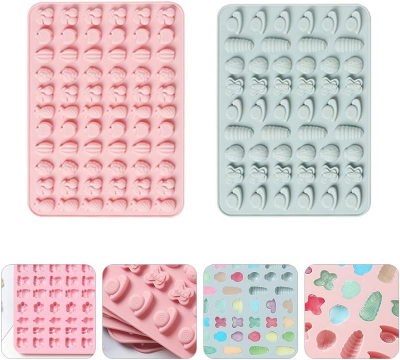 2pcs Silicone Fondant Candy Chocolate Molds Insect and Fruit Shapes Food-grade Silicone Home DIY Gummy and Snack Baking Moulds Random Color - Image 5