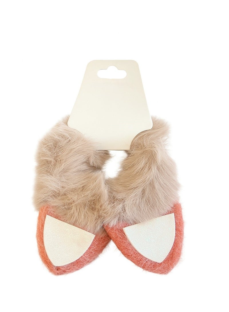 Luxury Plush Hair Clip F-1-CAFE