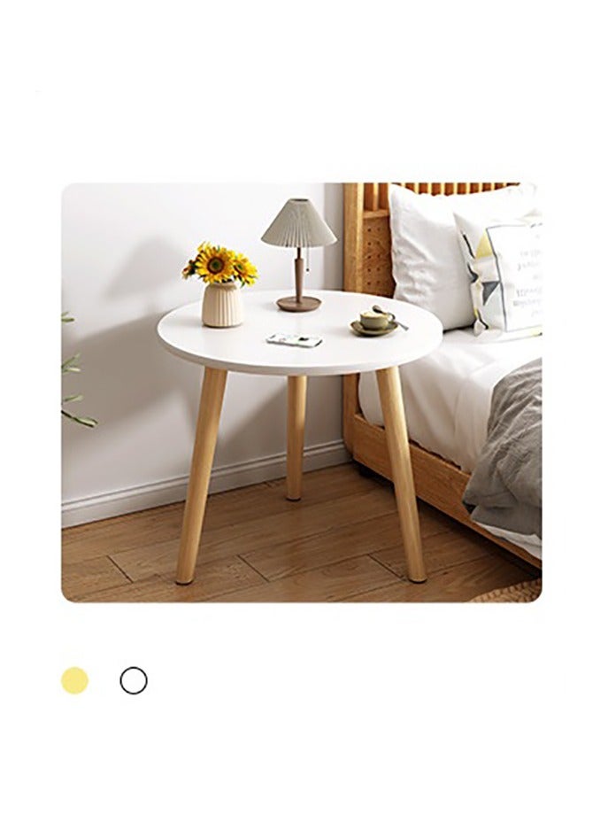 Gasara Modern Round Coffee Table - White/40cm*40cm - Image 1