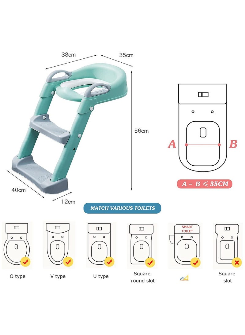 Arabest - Potty Training Toilet Seat, Non-Slip Toilet Trainer, Foldable Toilet Chair for Kids Aged 1-10 - Image 1