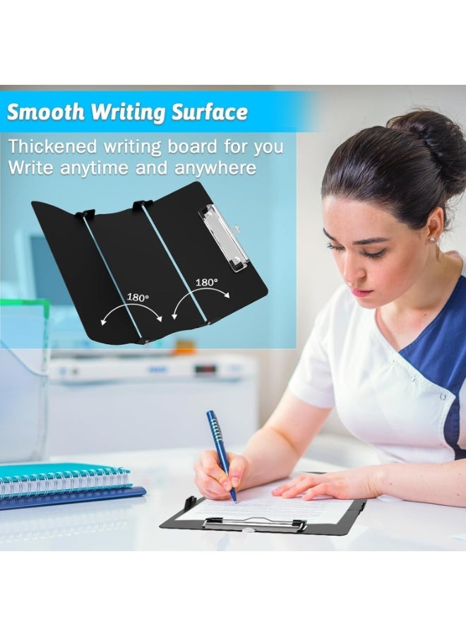 Generic Foldable Nursing Clipboard – Aluminum 3-Layer Portable Clipboard with Quick Reference Guide, Pocket-Sized for Healthcare Professionals (Color: Black)  - Image 4