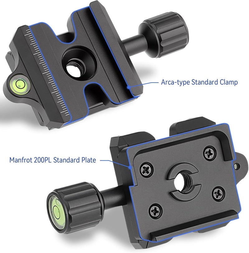 Haoge Quick Release QR Clamp Adapter for Manfrotto RC2 to Arca-Swiss Compatible - Image 3