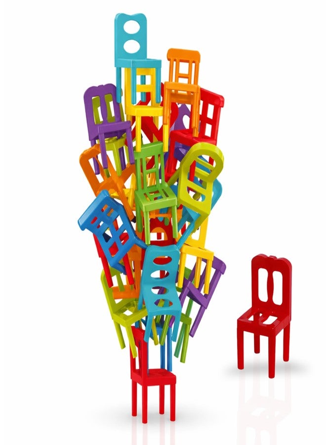 STYLERA KHEDDO Stack-Up Chair Balancing Game, Colourful Mini Chairs, Family Game for Kids, Builds Coordination, Balance and Problem-Solving Skills, Ages 3 and Above (72) - Image 1