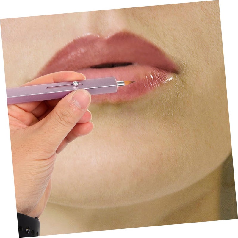 Dual-ended Retractable Lip Brush and Lip Gloss Applicator for Women, Nylon Makeup Brush with Concealer Tip, Portable Lipstick and Balm Applicator for Travel Use - Image 5