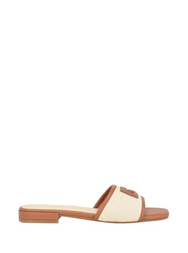 GUESS Women's Tampa Flat Sandal, Medium Natural/Beige Multi, 6.5 - Image 2