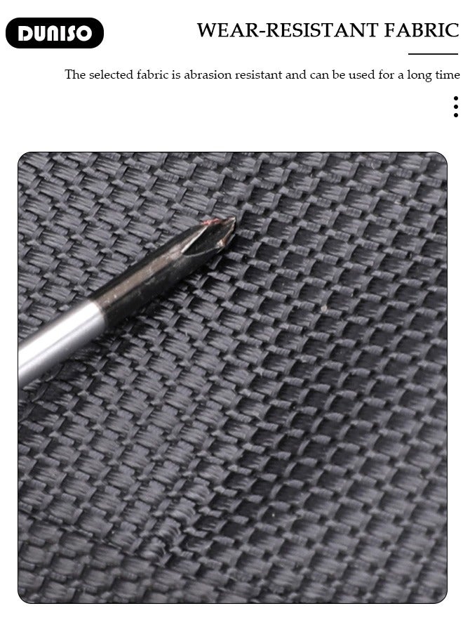 DUNISO Travel Rolling Duffel Bag Expandable Foldable Bag Luggage With 2 Wheels,Rolling Luggage Bag Carry on Wheeled Suitcase,Lightweight Large Shoulder Weekender Overnight Bag for Men Women Shopping, Gym, Camping, Travel or Business Trip - Image 3